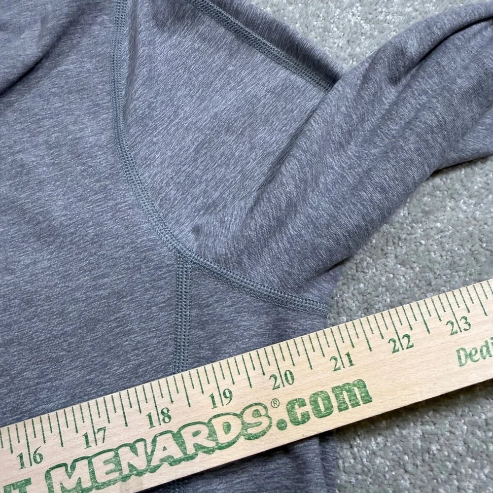 Lululemon Tech Zip Pullover Heathered Grey Long Sleeve L Running Performance